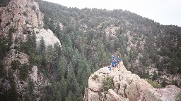 A crew on Lover's Leap