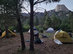 Iconic view from Stockade Ridge Camp