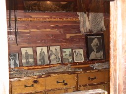 The Closet in the Trophy Room - Note the notches for gun barrels high on the wall