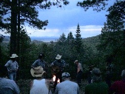 Evening Campfire at Clarks Fork