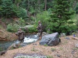 Fishing the Rayado at Crags