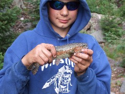 Fishing the Rayado at Crags