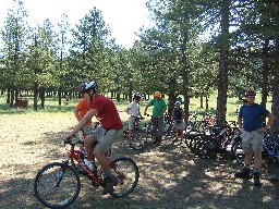 Bike Corral at Whiteman Vega