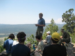 Ranger training on top of Urraca Mesa