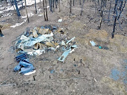 Staff Cabin after 2018 Ute Park Fire
