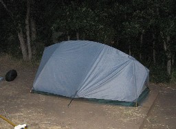 Terraced campsites at Ponil (these are fairly new, I think)