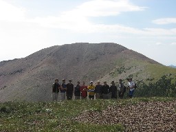 View of the north side of Baldy from the ridgeline trail