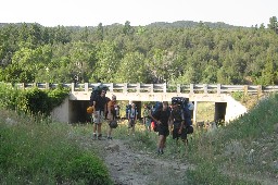 Rt 64 and Cimarron River Crossing at the bottom of Turkey Creek Canyon