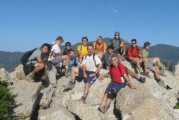 Crew shot on top of the Tooth