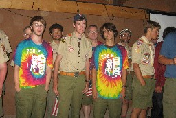 Crew Leader Ceremony at the Closing Campfire