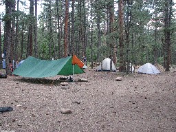 Campsite at Clarks Fork