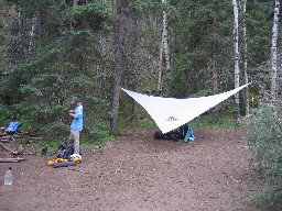 Campsite at Pueblano Ruins