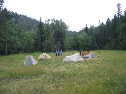 Campsite at Pueblano Ruins