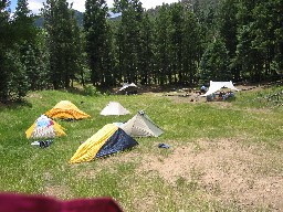 Campsite at Miranda