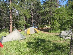 Campsite at Santa Claus