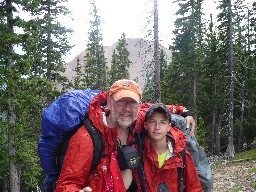 On the ridge at the end of Greenwood Canyon with Baldy in the background