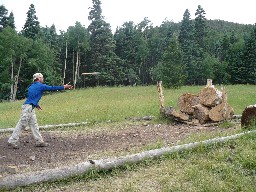 Tomahawk toss at Miranda