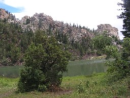 Cathedral Rock & the Cimarroncito Reservoir