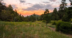 Sunset over Dean Cow