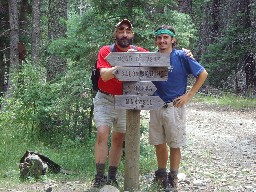 Ranger and Proud Dad on the trail between Head of Dean & Maxwell