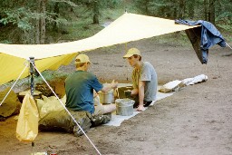 Cooking Dinner at Porcupine