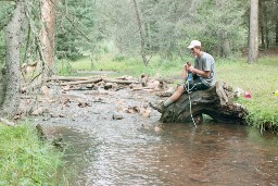 Pumping from the Rayado near Porcupine