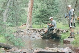 Pumping from the Rayado near Porcupine