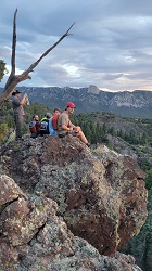 On the rocks at Inspiration point