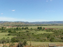 Cattle HQ, Camping HQ, rhe Seton and the Villa from the Casa de Galvian