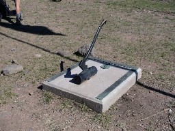 Woodbadge Axe & Log Sundial at Zastrow