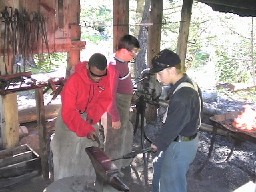 Blacksmithing at Black Mountain