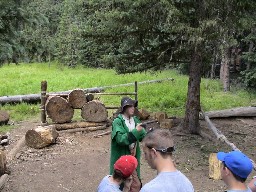 Hawk Thowing Instruction at Clear Creek