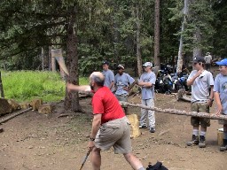 Hawk Thowing at Clear Creek