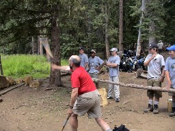 Hawk Thowing at Clear Creek