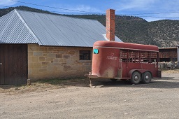 Horse trailer at Chase Ranch