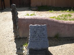 Santa Fe Trail marker at Rayado