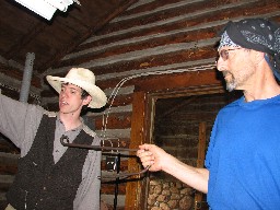 Fly tying at Fish Camp