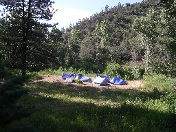 Campsite at Flume Canyon