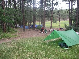 Campsite at Upper Bench Camp