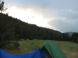 Campsite at Flume Canyon