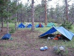 Campsite at Upper Dean Cow