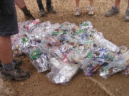 Food pickup at base camp