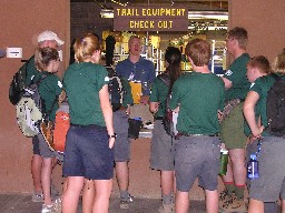 Trail Equipment Pickup at base camp
