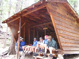 Adirondack style shelter at Cypher's Mine