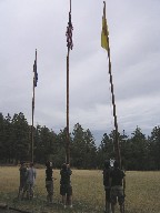 Flag retreat at Urraca